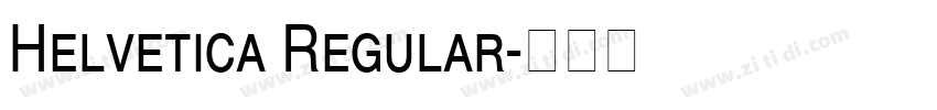 Helvetica Regular字体转换